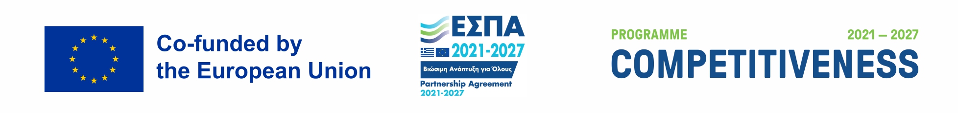 Co-funded by the European Union. ESPA 2021-2027 Partnership Agreement, Competitiveness Programme 2021-2027. Opens the project poster as a PDF in a new tab.